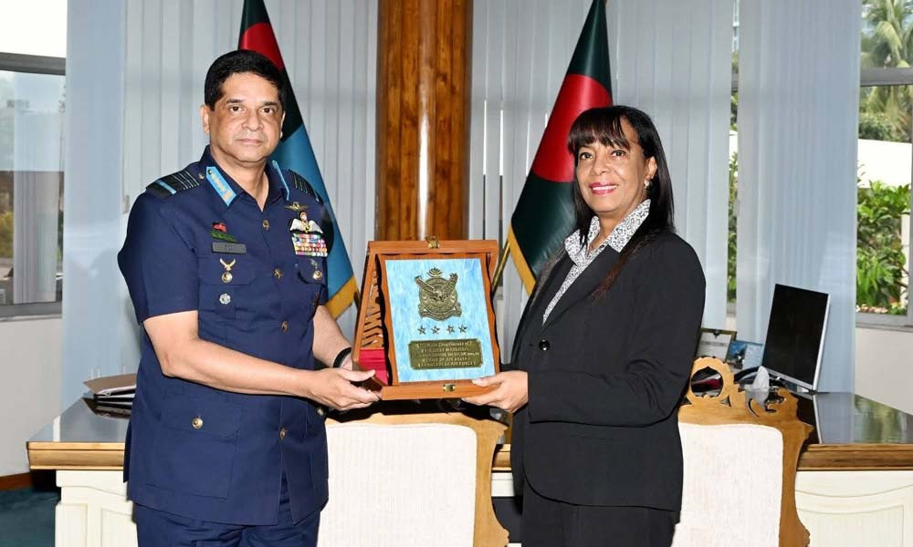 বিমানবাহিনী প্রধানের সঙ্গে জাতিসংঘ প্রতিনিধির সাক্ষাৎ