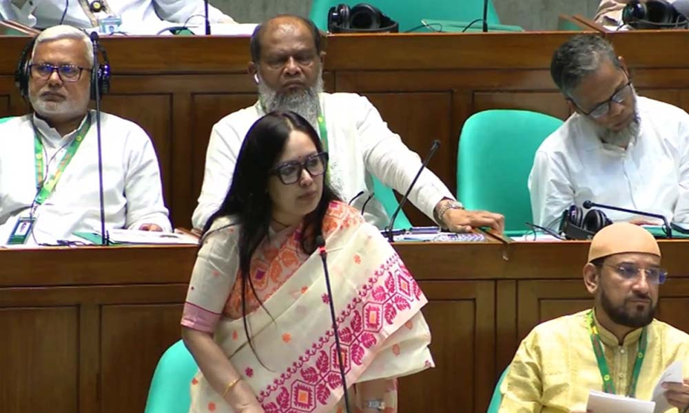 ১০০ দিনের অপরাধের চিত্র সংসদে তুলে ধরলেন রুমিন ফারহানা