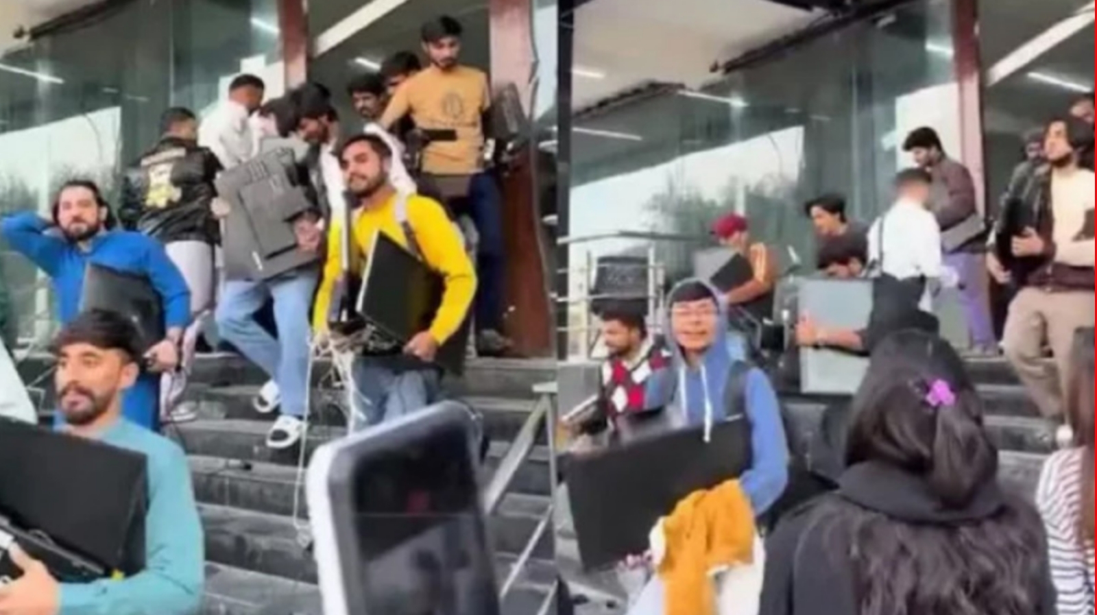 পাকিস্তানে কল সেন্টারে জনতারা ঢুকে শত শত ল্যাপটপ লুট