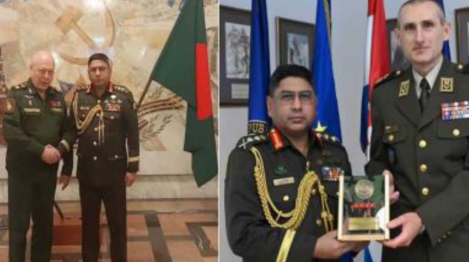 রাশিয়া ও ক্রোয়েশিয়া সফর শেষে দেশে ফিরলেন সেনাপ্রধান