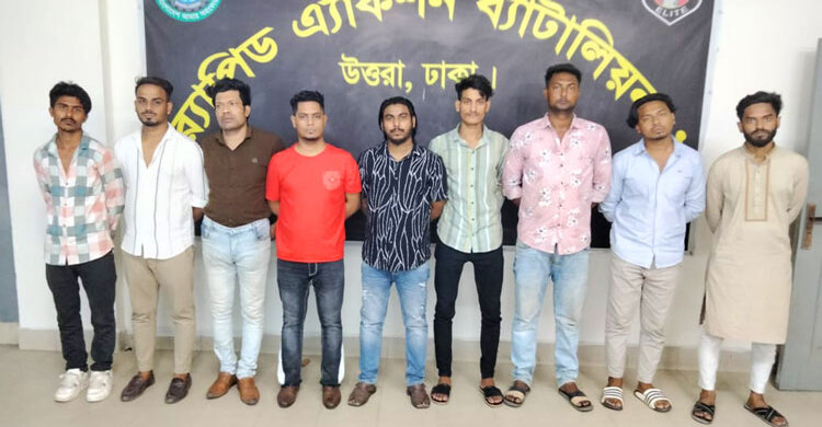 উত্তরায় ‘মব’ সৃষ্টি করে ‘হোটেল মিলিনা’ দখলের চেষ্টা, আটক ৯
