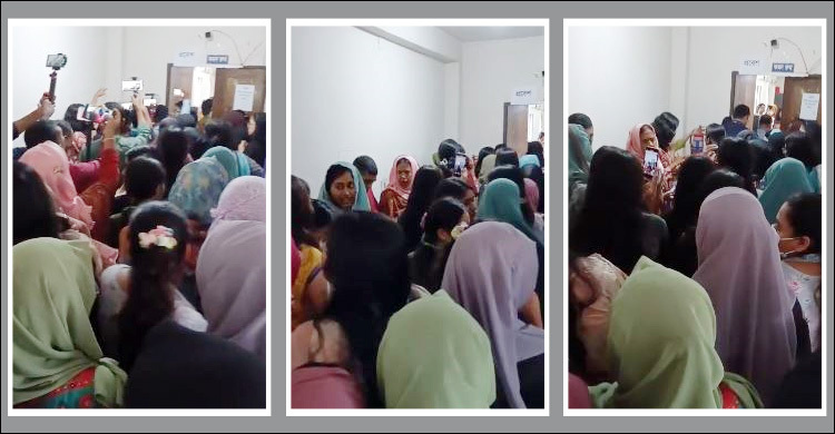 জাকসু নির্বাচন ছাত্রীদের কেন্দ্রে ছাত্রদলের ভিপি প্রার্থী, হট্টগোলে ভোট বন্ধ