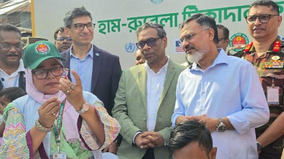 রাজধানীতে হাম-রুবেলা টিকাদান ক্যাম্পেইন উদ্বোধন